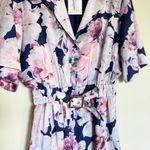Cynthia Rowley women’s rose floral belted romper size 6 small Photo 5