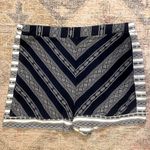 Xhilaration Pull-On Elastic Waist Bohemian Navy & White Shorts Photo 0