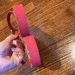 Coach  Red Floral Turnlock Sandals Photo 4