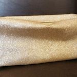 New In Package Lancome Paris Gold Glitter Makeup Cosmetic Beauty Bag 10" x 4.5" Photo 0