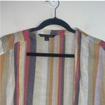 Zac and Rachel multicolored Striped open front casual boxy relaxed fit cardigan White Size XL Photo 1