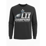 Delta Pro Weight Women’s M Philadelphia Eagles Super Bowl LII Champions Long Sleeve Shirt Black Photo 0