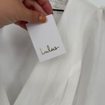 Lulus Talk About Divine White Long Sleeve Backless Maxi Dress Size M Size M Photo 5