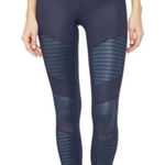 Alo Yoga High Waist Black Moto Athletic Workout Leggings Womens Size XS Photo 0