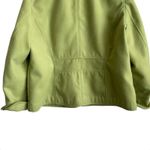 Chico's  3 Women‎ Jacket XL Green Pockets Open Front Cuffed Fleece Warm Cozy Coat Photo 4