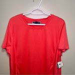 Karen Scott NWT Peach Orange Scoop Neck Short Sleeve T-Shirt XL Moisture Wicking Photo 2