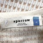 Anthropologie Sparrow Cream Gold Gilt Grid Sweater Dress Size Small Photo 9