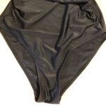 Sheshow Black Ruffle Flounce One Piece Monokini Swimsuit Tummy Control V-Neck M Photo 6