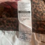 Signature by Levi Strauss Black / Brown Leopard Print Mid Rise Jean Shorts 24W Photo 4