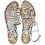 Sam Edelman  Shoes Womens Size 9.5 Brown Gigi‎ Sandal Leather Strappy Flat Summer Photo 0