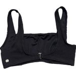 Billabong  Bikini Summer Standard Square Top High Waist Bottoms Textured Black M Photo 4