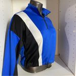 Sports illustrated woman’s crop top sweatshirt size XL Blue Photo 1