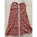 Ann Taylor Vintage Loft Womens Size 8 Red Paisley Babydoll Dress Y2K Fairy Boho Photo 6
