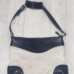 Gucci  Leather and Canvas Shoulder Bag Photo 0