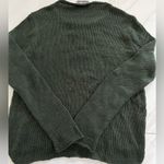 Wooden Ships  Dark Green Loose knit rolled collar Game Day Football sweater XS Photo 1