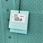 Ming Wang  Stud Trim Tonal‎ Stripe Knit Dress Knee Length Turquoise Size Medium Photo 6