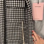 Avec Les Filles NWT  Gingham Water Repellent Hooded Jacket Photo 5