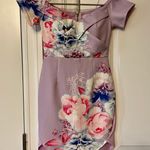 Ginger Fizz NWOT Off the Shoulder Floral Bodycon Dress with Curved Hem Photo 2