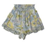 American Eagle  Y2K Flirty Floral Mini Cut Out Front Tie Ruffled Romper Size XS Photo 3