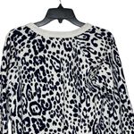 Gap Cotton Pullover Sweatshirt Women Small Leopard Print Long Sleeve Crewneck Photo 6