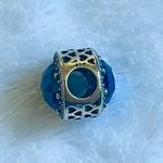 Pandora  Sparkling Blue + Black Woven Choker Necklace Photo 5