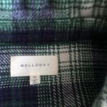 MELLODAY  Green and Blue Plaid Shirt jacket Photo 3