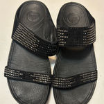 FitFlop  Black rhinestone Sandals size 10 Photo 0