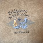 HARLEY DAVIDSON LADIES LONG SLEEVE TEE SZ. MED COTTON VINTAGE BRIDGEPORT CT Tan Photo 3