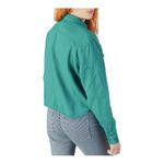 ÉTICA DIANA TOP JADE Linen blend Size XS Snap Buttons long sleeves collared NWT Blue Photo 1