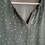 Paper moon teal polka dot short sleeve blouse size small Photo 1