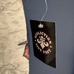 Affliction  Sacred Heart Roses Embroidered Crop Tee Women White & Red Size Medium Photo 4