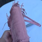 Maje  Mini Pink Suede Fringe Shoulder Bag Photo 6