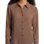 Apt. 9  Geometric Button Down Top Photo 0