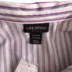 Lane Bryant Lane‎ Bryant Womens Button Down Shirt Size 18 Or 20 Striped Business Office Work Photo 7