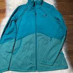 The North Face Womens Cinder 100 Jacket Full Zip Black Plum Blue Grey Photo 3