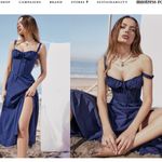 House Of CB  XS D-DD 'Carmen’ French Navy Bustier Sundress NWOT Photo 2