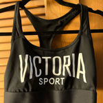 Victoria Sport Victoria’s Secret VS sport racerback sports bra loungewear in black white size m Photo 0