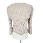 Dress Barn Vtg Y2K Sweater Cardigan Crochet S Bell Sleeve Hippie Boho Festival Photo 4