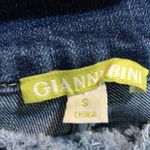 Gianni Bini  Delia Med Wash Flare Cropped Raw Waist & Hem Bow Tie Boho Jeans Sz S Photo 9