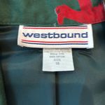 Westbound Vtg  Women’s Blazer Allover Print Tennis Size 16 Photo 2