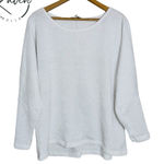 Chenault Sparkly White‎ 3/4 Sleeve Dolman Sweater Size L White Size L Photo 0