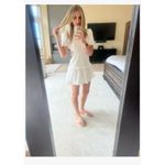 Peter Som  Collective Eyelet Mini Dress in White 6 Womens Backless Cut out Photo 11