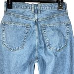 frame denim FRAME SZ 26 High ‘n Tight Straight Jeans Coated Zip-Fly Hi-Wash Light Wash Blue Photo 4