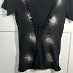 Affliction Small t shirt gold splatter spray paint Photo 7