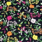 Alberto Makali Women’s Black Floral Embroidered Strapless Dress Photo 4