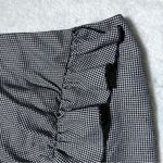 Forever 21  Black and White Houndstooth Print Ruffle Mini Skirt Photo 1