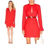 Equipment Bonnie Dress Size XS Blood Moon Red Orange Long Sleeve New Photo 7