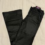 Edikted Edited Black Leather Pants- Luna Faux Leather Flare Photo 1