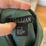 Vintage Sage Green Silk Tortoiseshell Button Long Sleeve Shirt Dress Size 8 Photo 5