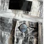 Vince Dylan Beat Down Gray White Brushstroke Wash Mid Rise Skinny Jeans Size 26 Photo 4